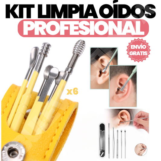 KIT PROFESIONAL X6 LIMPIA OÍDOS