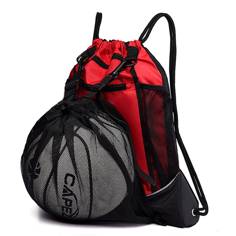 Mochila De Basquetebol 4 Cores Esportiva De Ombro Futebol De Drawstring Pocket Outdoor Portátil - Growjay