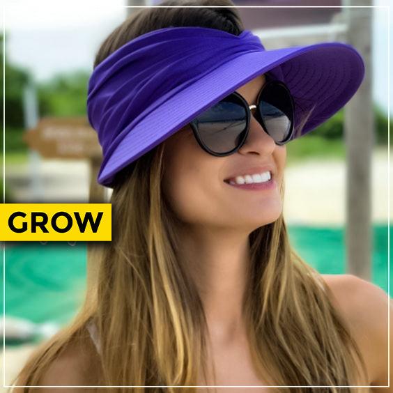 Chapéu e Viseira de Verão Feminina - Growjay