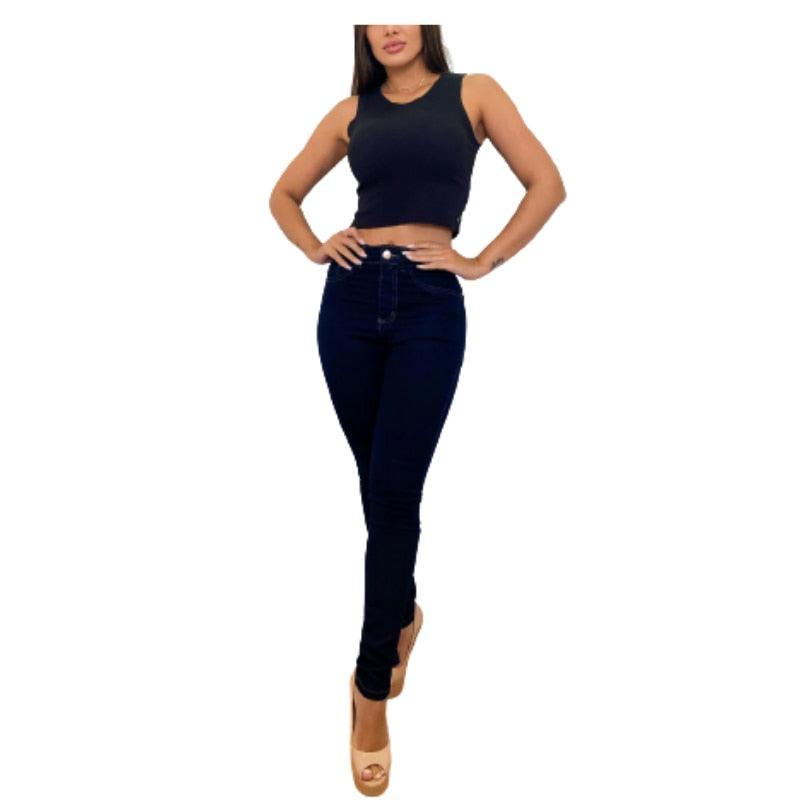 Jeans Skinny Casual Feminino - Moda Casual Luxo 2023 - Growjay