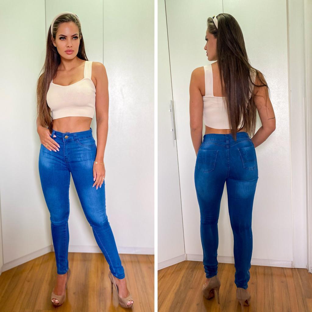 Jeans Skinny Casual Feminino - Moda 2023 - Growjay