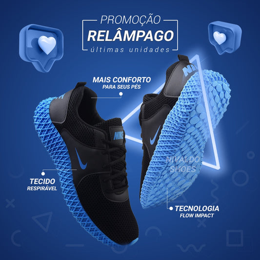 Tênis Masculino Air Flow Lançamento Esportivo 2022 - Growjay