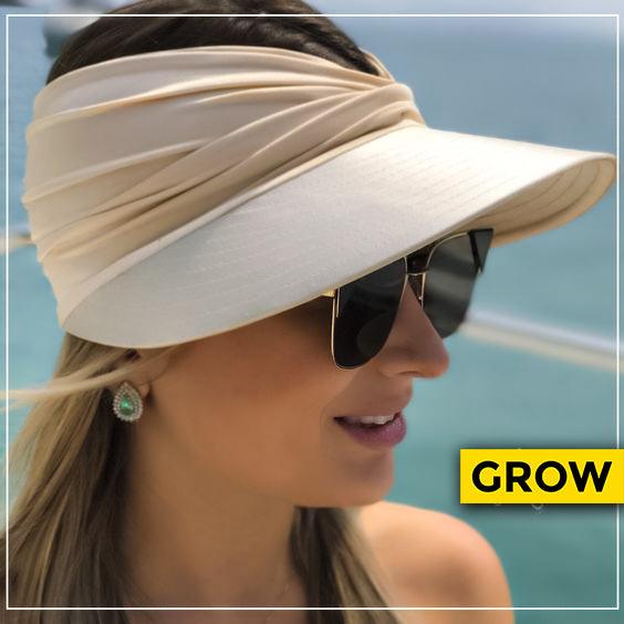 Chapéu e Viseira de Verão Feminina - Growjay