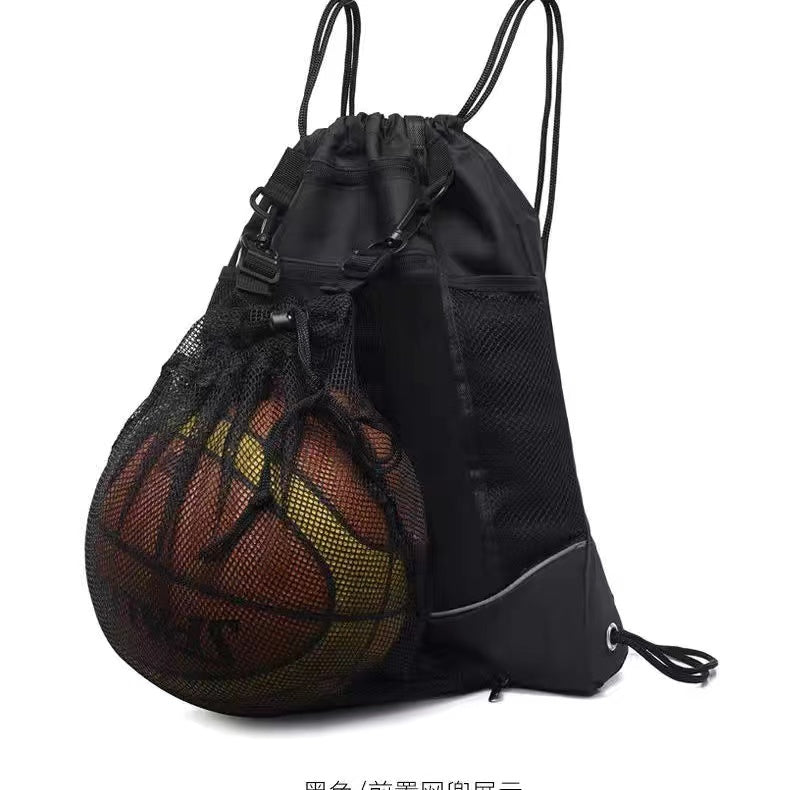 Mochila De Basquetebol 4 Cores Esportiva De Ombro Futebol De Drawstring Pocket Outdoor Portátil - Growjay