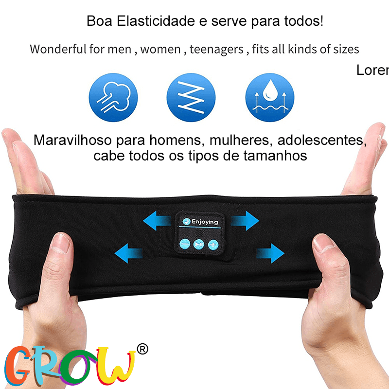 Comfort Tech - Máscara de dormir com fones de ouvido - Growjay